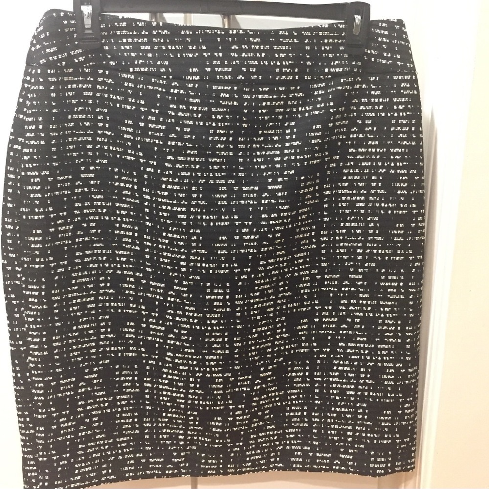 Nine West Tweed Straight Skirt 14W BLACK & White - NWT